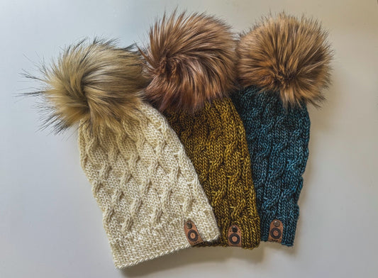 Alternating Cable Beanie